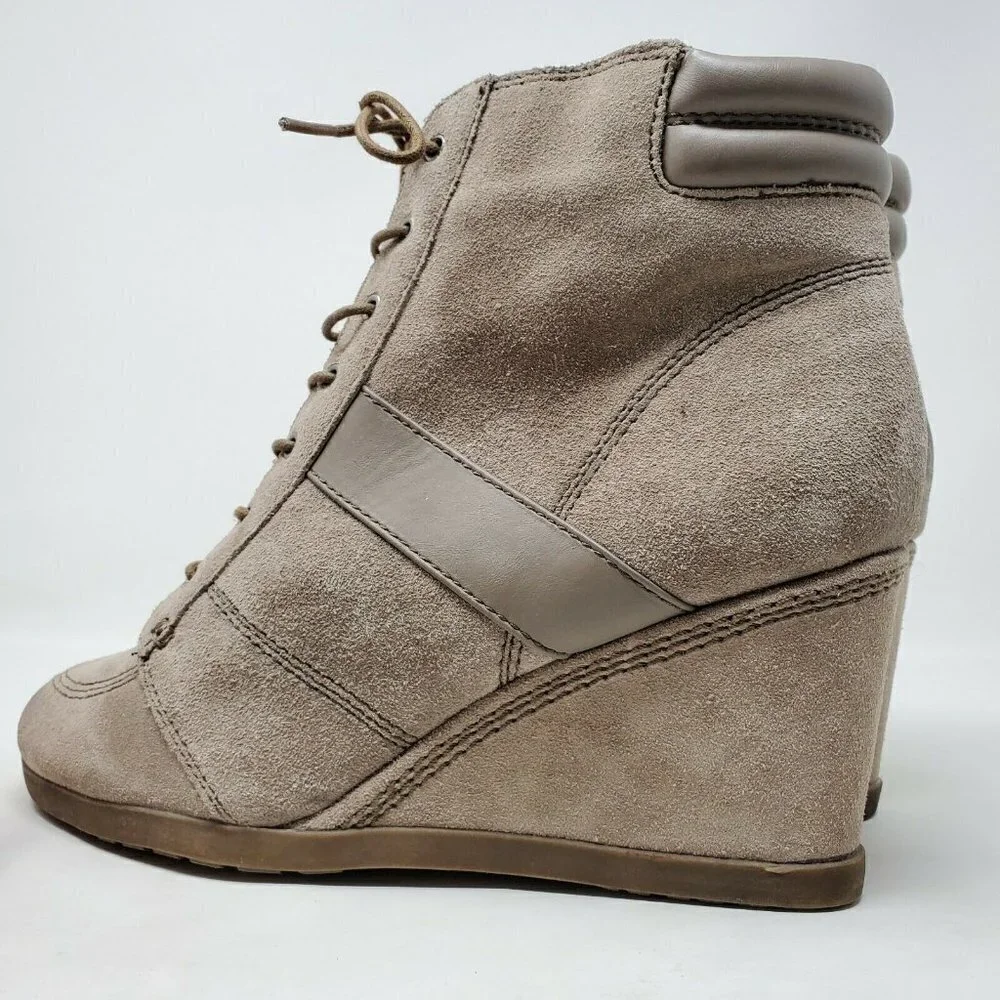 Naturalizer Paitlyn Lace Up Ankle Wedge Boots